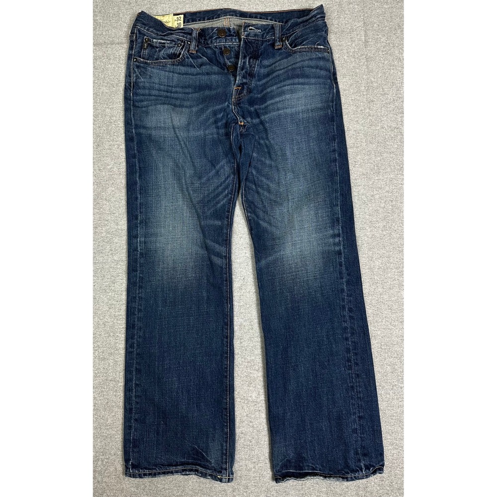 Vintage Abercrombie & Fitch Horton Jean Mens 32x30 Blue Y2K Classic Straight Leg